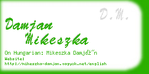 damjan mikeszka business card